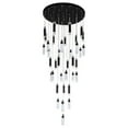 thumbnail image 3 of CWI Lighting  Olinda 37 Light LED Integrated Metal Chandelier in Black, 3 of 6