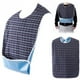 thumbnail image 3 of WORGEOUS Tartán de gran tamaño a prueba de agua impermeable Bib adulto Mealtime ropa protector (verde), 3 of 8