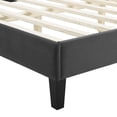 thumbnail image 6 of Tufted Platform Bed Frame, King Size, Velvet, Dark Grey Gray, Modern Contemporary Urban Design, Bedroom Master Guest Suite, 6 of 10