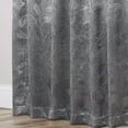 thumbnail image 6 of Superior Blackout Leaves Curtains Set of 2, Light Filtering Grommet Curtain Panel Set, Nickel Black, 70"W x 63"L, 6 of 9