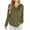 Army Green, variant on Maplenight Lightweight Shirts for Women Waffle V Neck Long Sleeve Tunic Tops Solid Loose Casual Pullover Blouses for Fall Winter