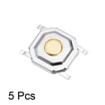 thumbnail image 2 of 5PCS 5x5x1.5mm PCB Surface Mounted Devices SMT Mount 4 Pins Push SPST Tactile Tact Switch, 2 of 4