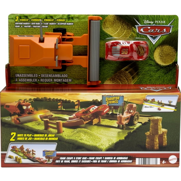 マテルカーズ FRANK ESCAPE AND STUNT RACE Disney Pixar Cars Frank Escape & Stunt Race Playset - Walmart