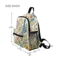 thumbnail image 3 of FORMRS School Backpack with Front Zippered Pocket 12" Student Travel Daypack, Colorful Wildflowers, 3 of 6