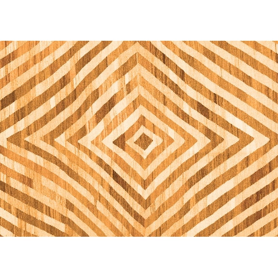 Ahgly Company Indoor Rectangle Southwestern Orange Country Area Rugs, 2' x 5'