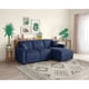 thumbnail image 1 of Sala Modular Reversible Makora Bennet con Memory Foam Azul Lino y Respaldo Ajustable, 1 of 8