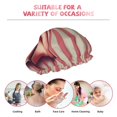thumbnail image 7 of Yiaed Retro Bow Print Reusable Shower Cap & Bath Cap & Lined, Oversized Waterproof Shower Caps Designed for all Hair Lengths, 7 of 7