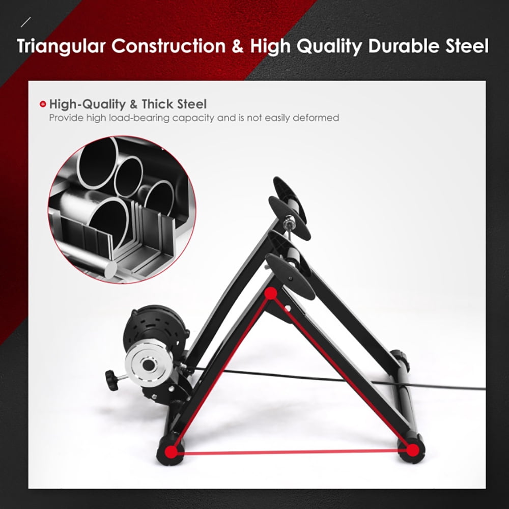 Topcobe 8 Adjustable Resistance Indoor Steel Bicycle Exercise Stand, Indoor Cycling Stationary Bike for Home Gym Cardio