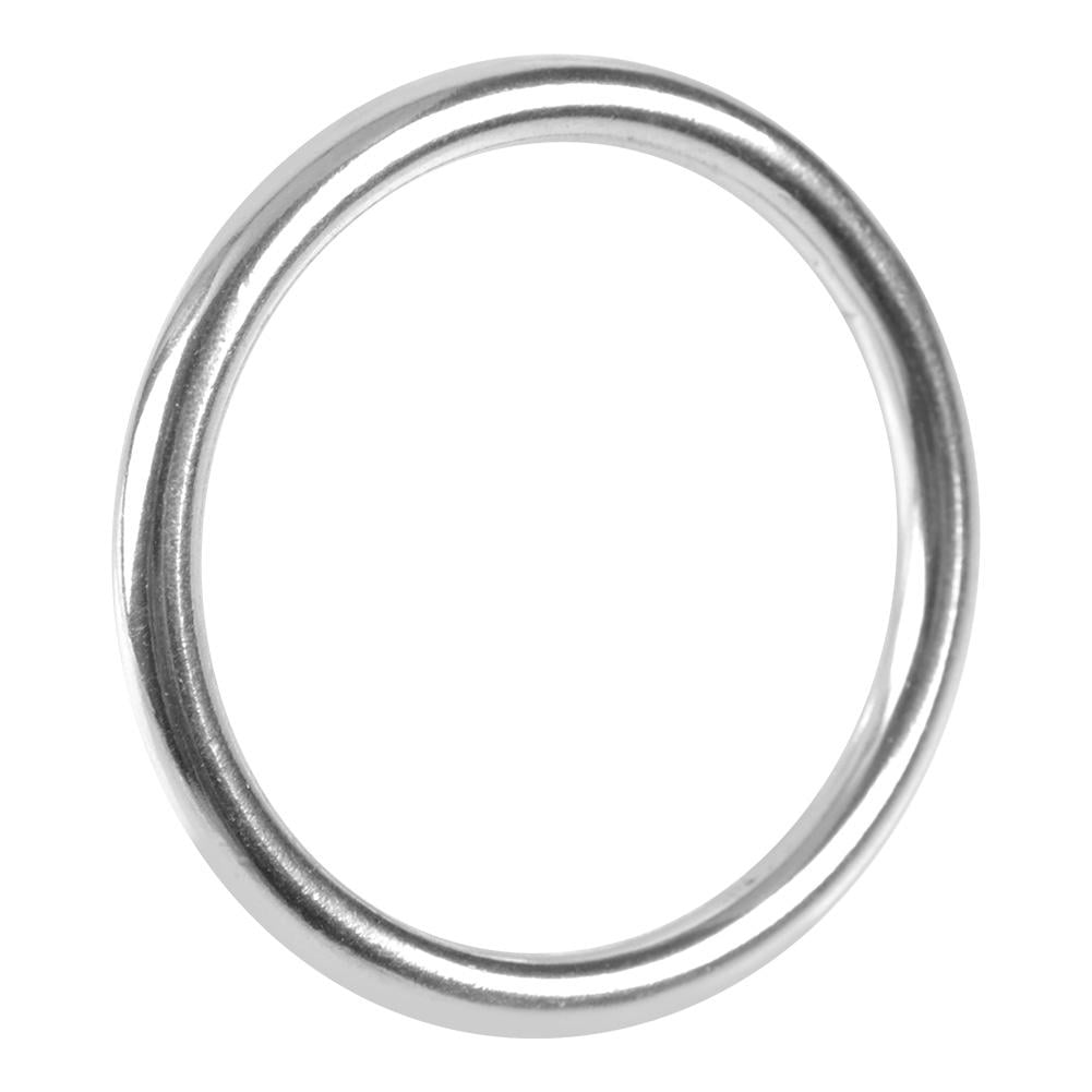 2pcs/set 316 Stainless Steel Smooth Welded Polished O Ring Marine Sail Boat 
