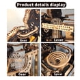 thumbnail image 6 of CYFW Electric 3D Wooden Puzzles Marble Run Model Kits Brain Teaser Puzzle DIY handmade gift wood puzzles for adults wooden (Without battery), 6 of 7