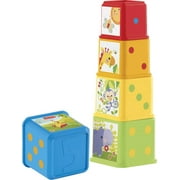 Fisher-Price Stack & Explore Animal-Themed Colorful Blocks