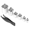 thumbnail image 2 of Shisuyan 6pcs Precision Steel Scale Weight Kit Class Calibration Weights(5g 10g 2x20g 50g 100g), 2 of 9