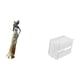 thumbnail image 5 of Figura de mujer africana,Estatua artesanal de una dama tribal africana,hecha a mano para cafetería.,estuche de pañuelos,Caja de almacenamiento de papel higiénico para montaje en, 5 of 8