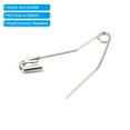 thumbnail image 4 of Uxcell Safety Pins 1.26 Inch Metal Nickel Plated Curved Sewing Pins Silver Tone 100Pcs, 4 of 5