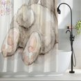 thumbnail image 2 of Easter Shower Curtain Set, Waterproof Shower Curtains for Bathroom, Spring Watercolor Oil Painting Country Bunny Washable Fabric Cloth Bath Curtain for Bathtub Decoration with Hooks 72x78 Inches, 2 of 9
