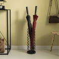 thumbnail image 6 of Black Round Horizontal Design Umbrella Holder Stand for Indoor and Outdoor with Drip Water Tray, 6 of 7