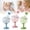 BL/PK/GN 3Pack, variant on Cute No-Spill Goblet Cup with Straw & Lid, 6oz Goblet Sippy Cup, Portable Leak-Proof Travel Drinking Cups with Clear Measurement Scale for Daily Drinking for Boys Girls Daily Drinking Blue