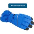 thumbnail image 2 of Zando Kids Snow Gloves for Kids Gloves Winter Ski Gloves Waterproof Toddler Snow Gloves for Girls Boys Outdoor Sports Blue 11-14 years, 2 of 5