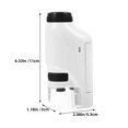 thumbnail image 2 of LOLIPPYY Optical Microscope Monocular Microscope White Plastic Magnifier 1 Set, 2 of 7