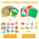 thumbnail image 5 of Kit de papel de origami Mocoosy, 224 hojas, para niños de 8 a 12 años, 5 of 7
