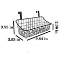 thumbnail image 3 of Basket with hook, hang it behind a door or on a railing, white, 3 of 5