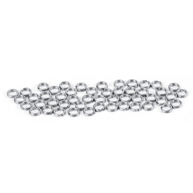 Aparejos De Pesca, Cebo, Anillo Dividido A Presión, Anillo Dividido De Doble Círculo, Anillos Divididos, 50 Uds/100 Uds, Aparejos De Pesca Con Caña Para Señuelos De Pesca YLSHRF bait connector