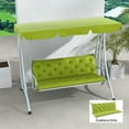 thumbnail image 2 of Outsunny 3-Seater Outdoor Bench Swing Chair Replacement Cushions, 2 of 10