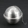 thumbnail image 2 of Boule d'Épices en Acier Inoxydable Infuseur d'Herbes Infuseur de Thé Passoire à Thé pour Feuilles en Vrac Filtre L, 2 of 8