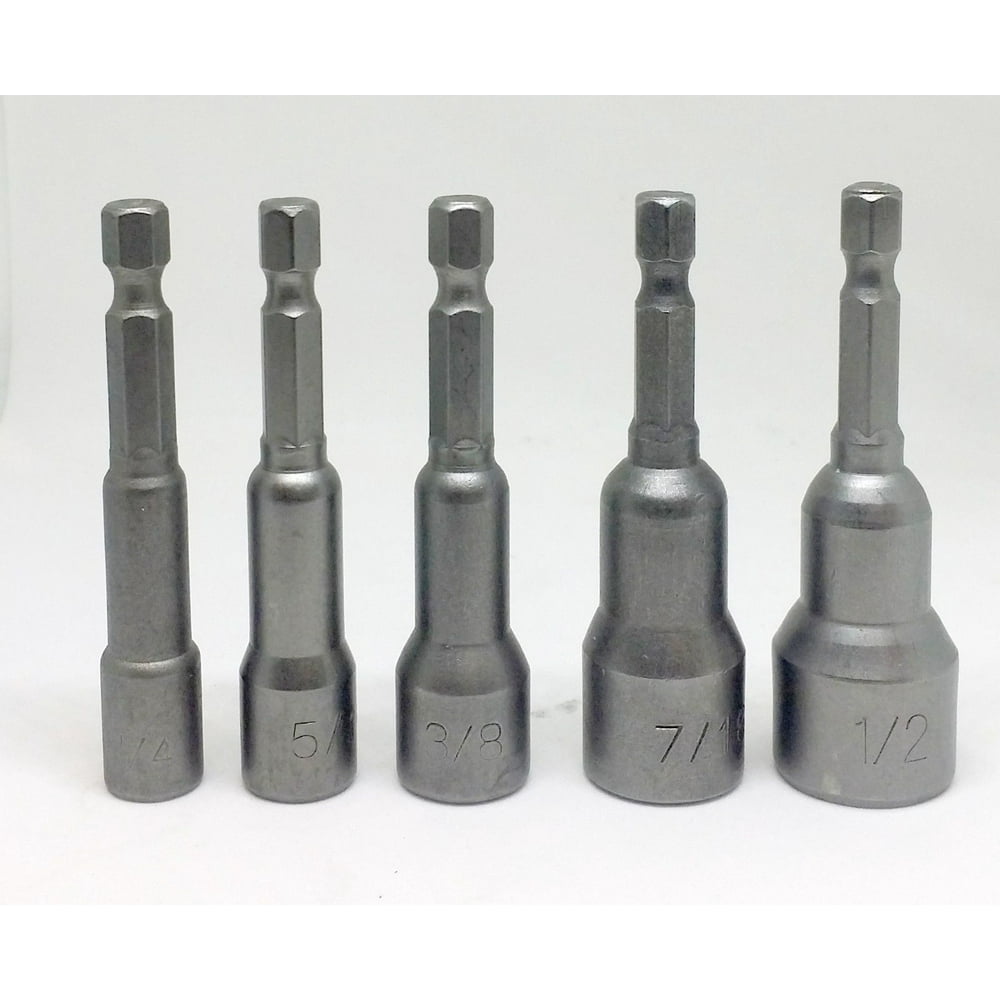 MTP ® Pack of 5 1/4" 5/16 " 3/8" 7/16" 1/2" Nut Driver Set