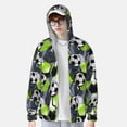 thumbnail image 2 of Balery Football Sudadera ligera de manga larga con capucha y protección solar UPF 50+ para hombre y mujer, ideal para pesca y running-Medium, 2 of 7