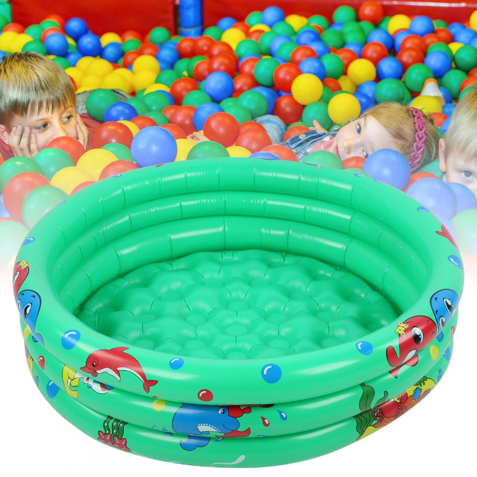 150cm 60" Inflatable Swimming Pool Ball Pit Baby Kids Outdoor Indoor Party Green 