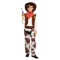 thumbnail image 3 of Hienoo Kids Cowboy Fancy Clothes Outfits Vest Pants Neckerchief Hat 4Pcs Set, 3 of 5