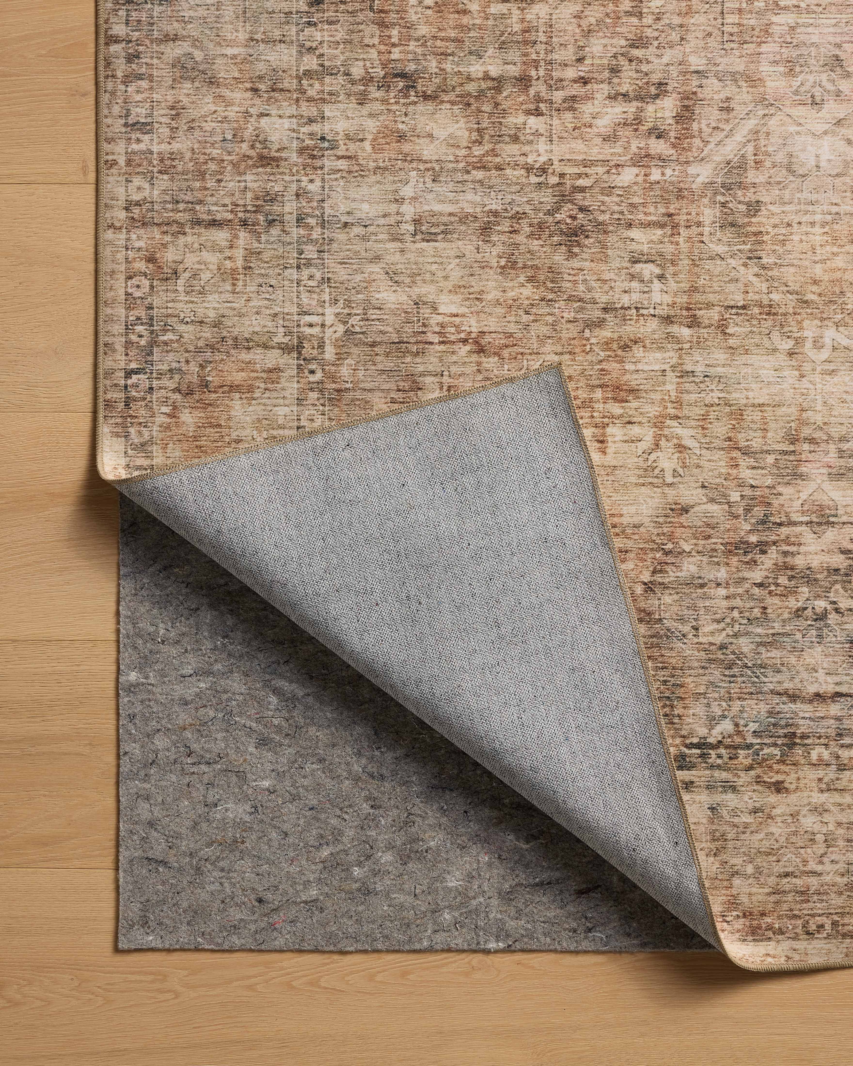 Machine Washable Round Rug 6 Round, Loloi Anniston Clay / Charcoal