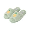 thumbnail image 5 of Jessica Simpson Womens Plush Faux Fur Fuzzy Slide On Open Toe Slipper with Memory Foam, 5 of 9
