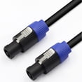 thumbnail image 1 of Cable de audio con conector de cuatro núcleos, cable de conexión de audio, conector de aviación, anillo de etapa, cable de altavoz con cabezal Ohm, 1 of 5