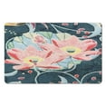 thumbnail image 1 of Modern Non-Slip Floral Rug 20x32 Inch - Green Washable Carpet for Bedroom, Bathroom, Entryway and Laundry Room - Small Distressed Accent Floor Rug, 1 of 5