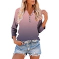 thumbnail image 2 of Dxzfnsa Blouses for Women Dressy Casual Womens 3/4 Sleeve Sweater Tops Round Neck Tunic Blouses Dressy Pullover T Shirts for Business Casual Work S-3XL, 2 of 9