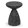 thumbnail image 1 of Meridian Furniture Anika Table d'Appoint Terrazzo en Fer Noir, 1 of 8
