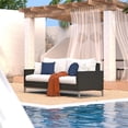thumbnail image 2 of RST Brands Milo 78" Outdoor Sofa in Bliss Ink/Espresso, 2 of 2