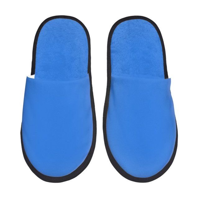 Fotbe Dodgerblue Pantuflas Peludas para Mujer con Estampado, Zapatillas de Peluche, Zapatos de Invierno para Casa, Uso Interior y Exterior-Medium