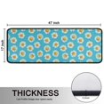 thumbnail image 5 of Kitchen Rugs Sets Of 2,Blue Daisy Flower Pattern Anti Fatigue Kitchen Mat Rugs Non Slip Washable,Decorative Kitchen Floor Mats for Kitchen,Sink,Laundry,17"x47"+17"x47", 5 of 5