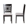 thumbnail image 2 of Baxton Studio Olympia Modern Grey Fabric and Espresso Brown Finished Wood Dining Chair, 2 of 2