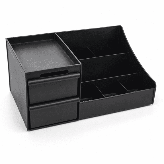 Cologne Organizer for Men, Countertop Perfume Stand and Dresser Storage Shelf Black