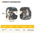 thumbnail image 3 of Jeiento Funny Husky Car Window Shades 2-Piece Foldable Windshield Sun Shade Universal Removable Automotive Accessories Reflect UV Sun and Heat and Protect Your Car, 3 of 6