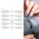 thumbnail image 1 of Clavos de ataúd, glaseado completo, tallado sin molienda, uñas artificiales transparentes DIY para bodas, citas y fiestas, 1 of 8