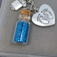 thumbnail image 5 of Raindrops Pocket Hug Heart Heart Keychain Bag Pendant Baby 5.50X3.00X0.20CM Blue, 5 of 8