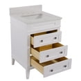 thumbnail image 6 of Eleanor 24" Bathroom Vanity with White Cabinet and Engineered Marble Top, 6 of 7