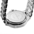 thumbnail image 4 of Blinged Out Oblong Case Metal Mens Watch w/Matching Blinged Out Bracelet Set - 8475BM (Baguette Silver 8967), 4 of 7