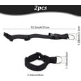 thumbnail image 4 of 2Pcs Luggage Straps Coat Jacket Gripper Holder Suitcase Belt Clip Ring Hook Black Adjustable Belt Straps with Iron Hinged Rings and Plastic Release Buckle Polyester Travel Accessories, 4 of 8