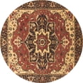 thumbnail image 1 of Ahgly Company Indoor Round Persian Brown Traditional Area Rugs, 8' Round, 1 of 4